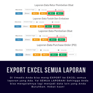 Software Apotek Vmedis - Export Excel